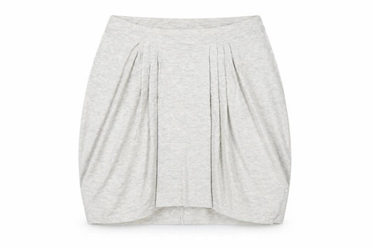 Bella Luxx Womens Grey  Rayon Mini Skirt Size M