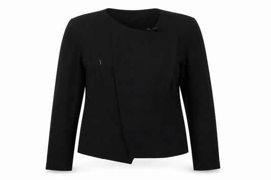 Atmosphere Womens Black  Polyester Jacket Blazer Size 12