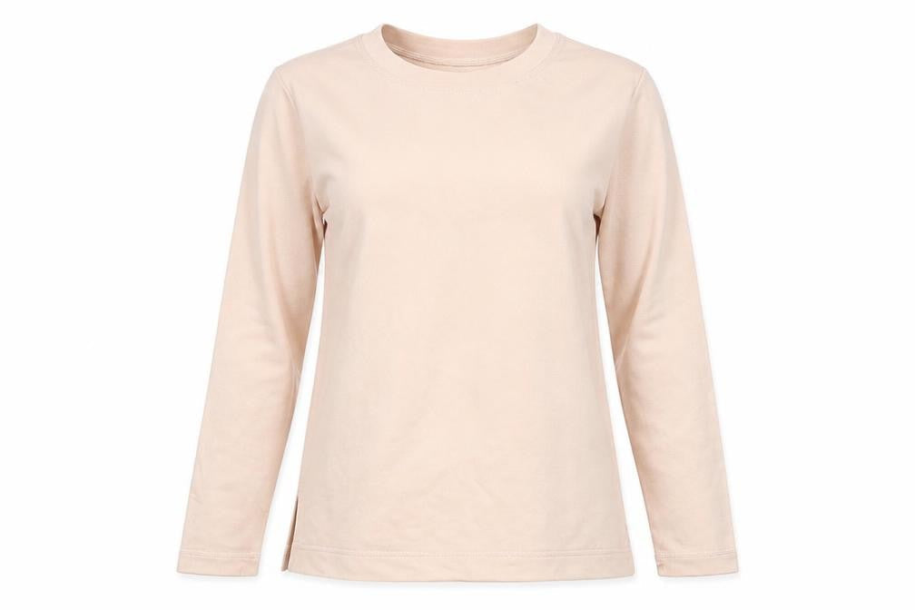 H&M Womens Pink  Cotton Pullover Sweatshirt Size S