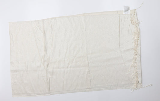 Preworn Unisex Ivory  Polyester  Scarf