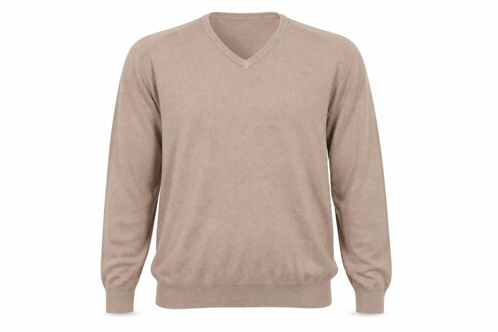 Marks & Spencer Mens Brown Round Neck  Acrylic Pullover Jumper Size L