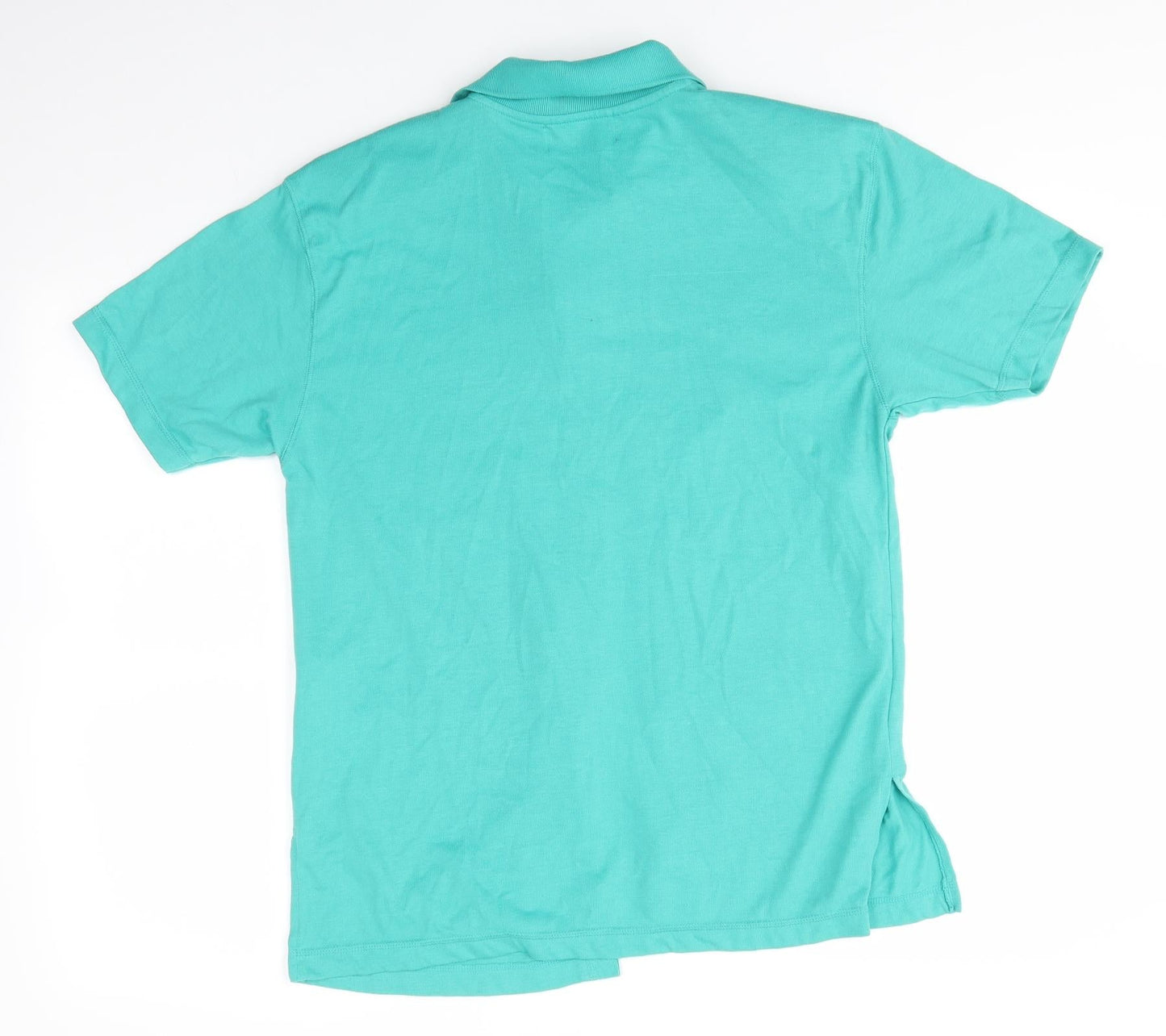 HONEY Womens Green  Polyester Basic Button-Up Size M Collared