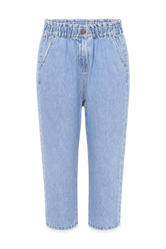 Next Girls Blue  100% Cotton Boyfriend Jeans Size 9 Months  Regular