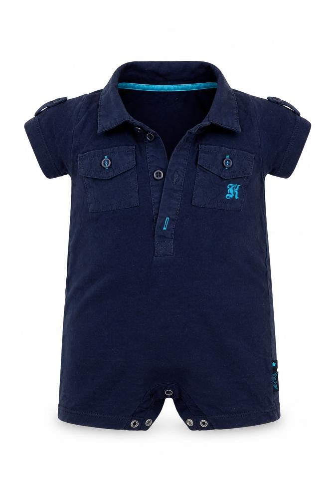 Myleen Klass Baby Blue  100% Cotton Basic Button-Up Size 0-3 Months Collared