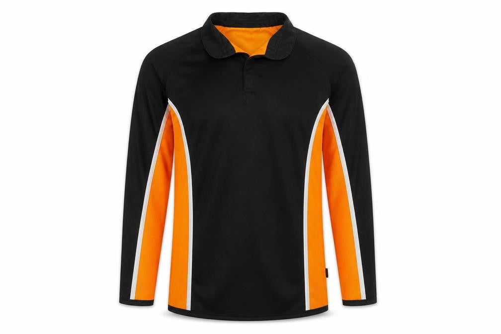 Falcon Mens Black Striped Polyester Pullover Sweatshirt Size M