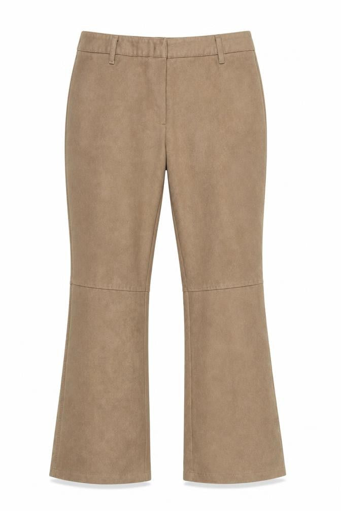 Marks & Spencer Womens Beige  Polyester Trousers  Size 16 L30 in Regular Hook & Loop