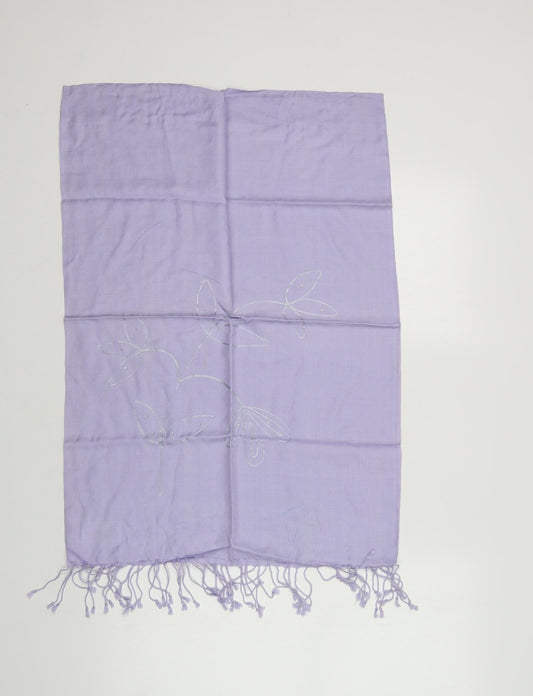 Preworn Womens Purple  Viscose  Scarf