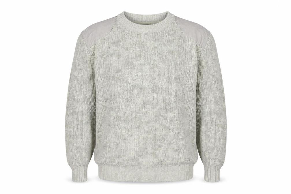 Matalan Mens Beige Crew Neck  Cotton Pullover Jumper Size L