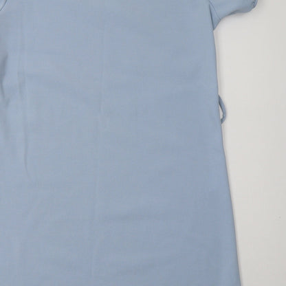 Boohoo Womens Blue  Polyester A-Line  Size 14  Crew Neck Pullover