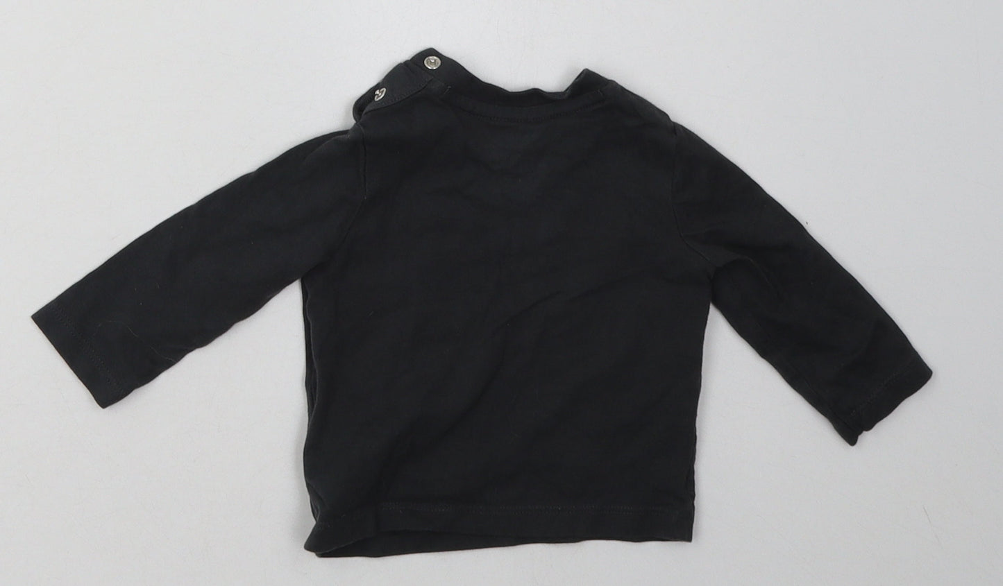 F&F Boys Grey  Cotton Basic Casual Size 0-3 Months Crew Neck Pullover - go for it tiger