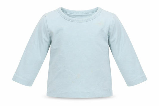 George Girls Blue  Cotton Basic T-Shirt Size 3-6 Months Round Neck