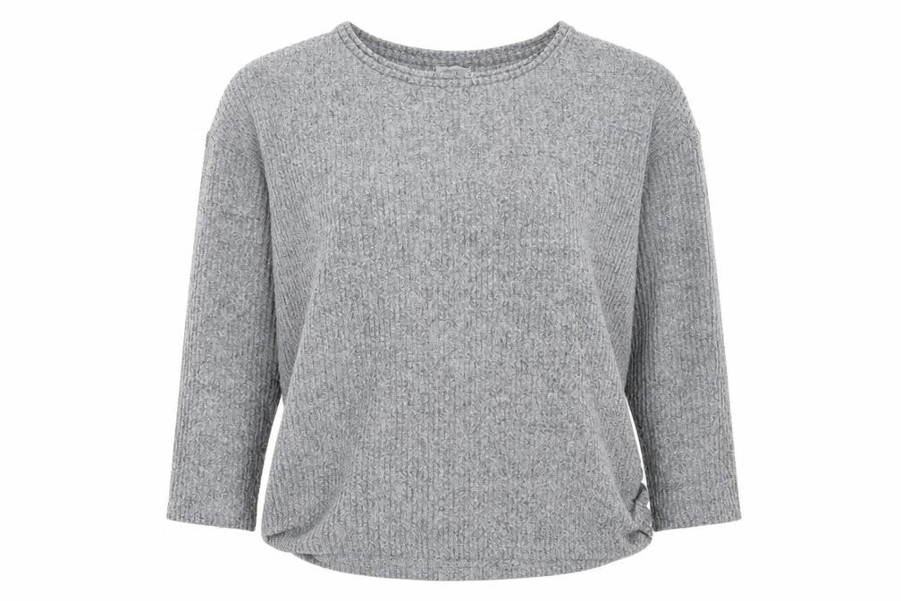 Papaya Womens Grey Round Neck  Polyester Pullover Jumper Size L