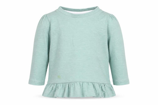 Primark Girls Blue  Cotton Basic T-Shirt Size 3-6 Months Round Neck