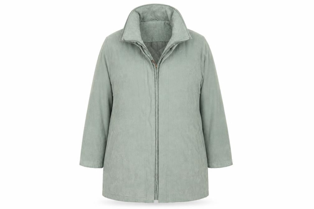 EWM Womens Green   Overcoat Coat Size 18