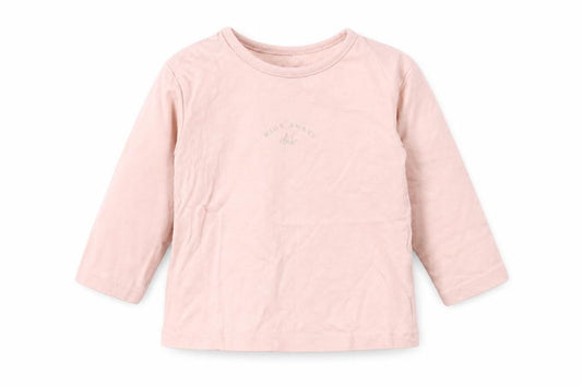 George Girls Pink  Cotton Basic T-Shirt Size 6-9 Months Round Neck  - Wide Awake