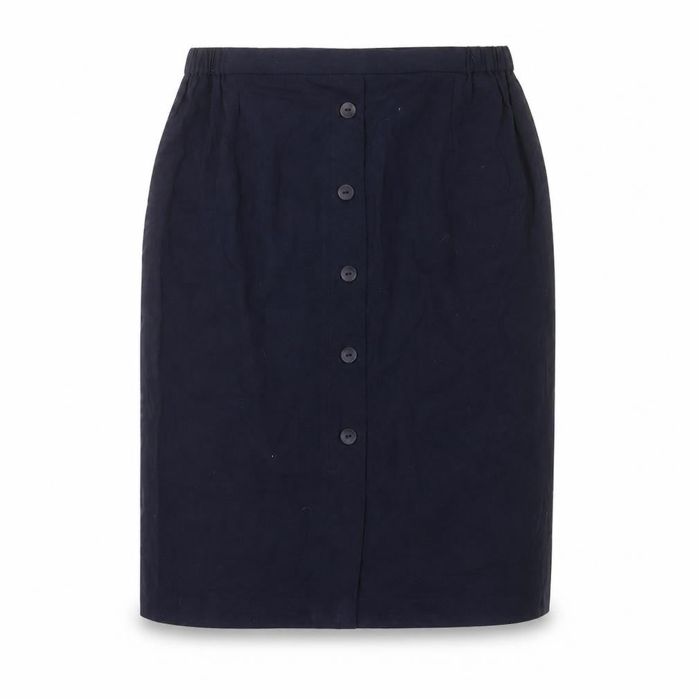 Preworn Womens Blue  Polyester Straight & Pencil Skirt Size 32 in