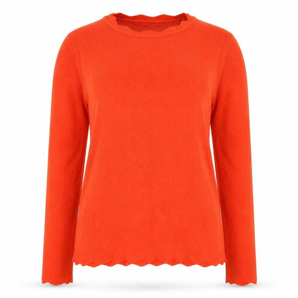 Dorothy Perkins Womens Orange Round Neck  Viscose Pullover Jumper Size 12