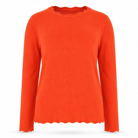 Dorothy Perkins Womens Orange Round Neck  Viscose Pullover Jumper Size 12