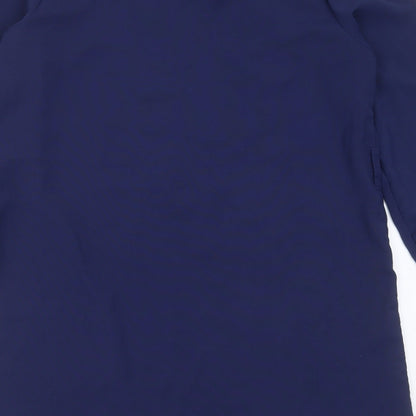 SHEIN Womens Blue  Polyester Shift  Size L  V-Neck