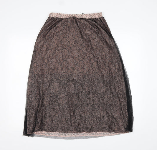Sisley Womens Multicoloured Floral Polyamide A-Line Skirt Size XL