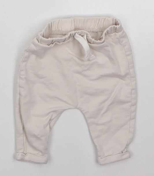 TU Baby Grey  100% Cotton Jogger Trousers Size 0-3 Months