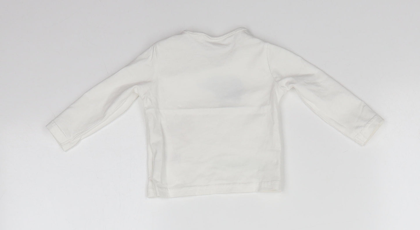 TU Baby Multicoloured  100% Cotton Basic Blouse Size 0-3 Months Round Neck