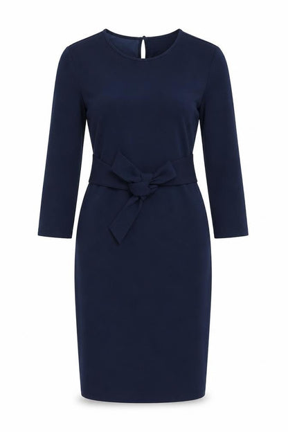 SHEIN Womens Blue  Polyester Pencil Dress  Size S  Round Neck