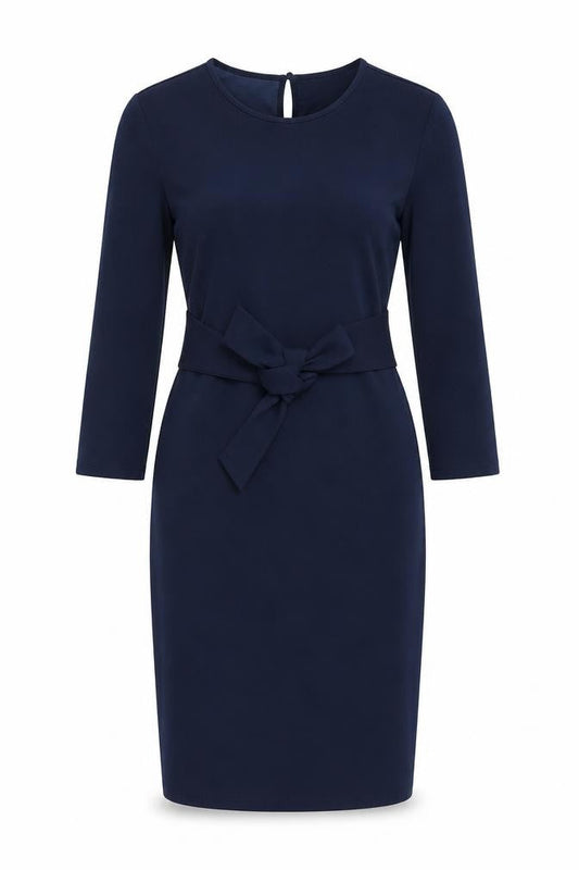 SHEIN Womens Blue  Polyester Pencil Dress  Size S  Round Neck