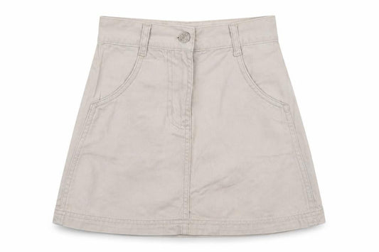 E.A Outerwear For Kids Girls Beige  Cotton Cargo Skirt Size 6-7 Years  Regular Buckle