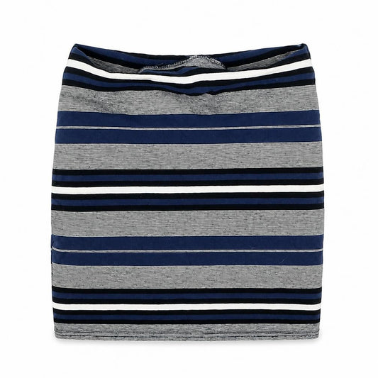 Miss Selfridge Womens Blue Striped Viscose Mini Skirt Size 6