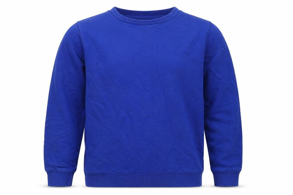 TU Boys Blue  Cotton Pullover Sweatshirt Size 10 Years  Pullover