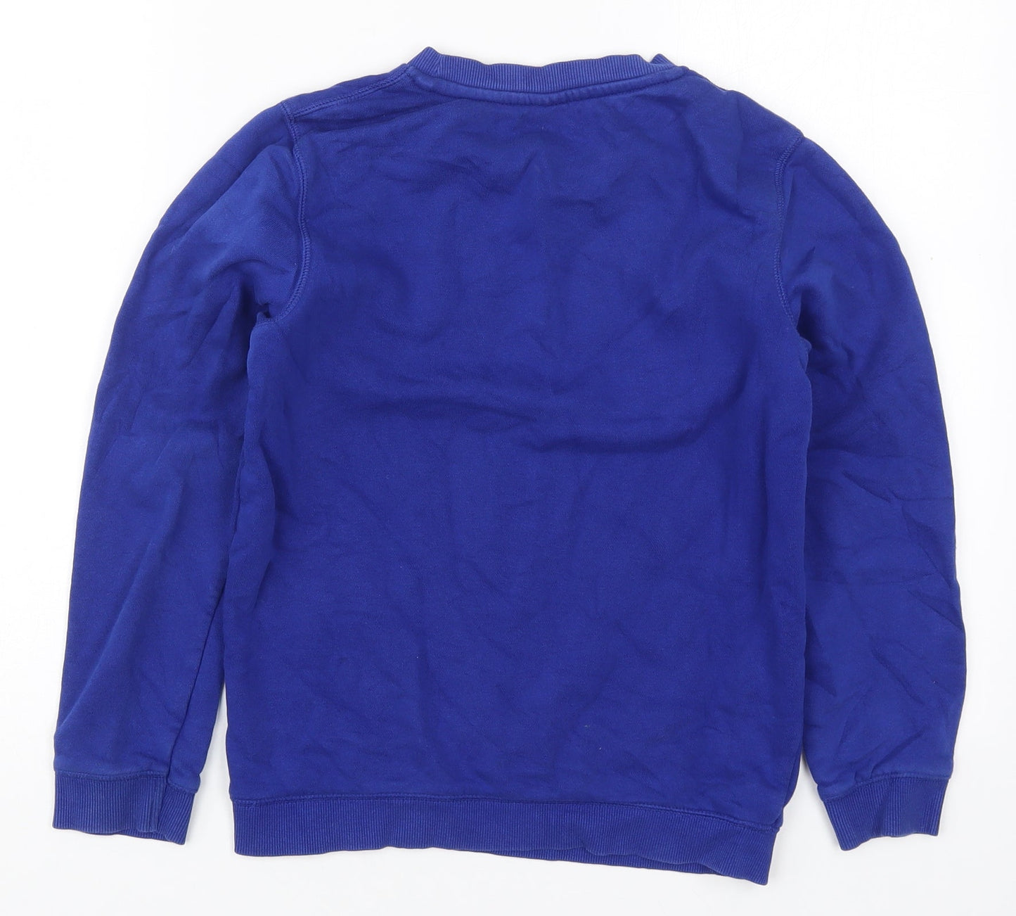 TU Boys Blue  Cotton Pullover Sweatshirt Size 10 Years  Pullover