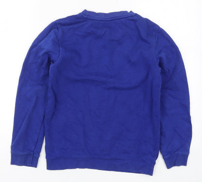 Tu Boys Blue  Cotton Pullover Sweatshirt Size 10 Years  Pullover