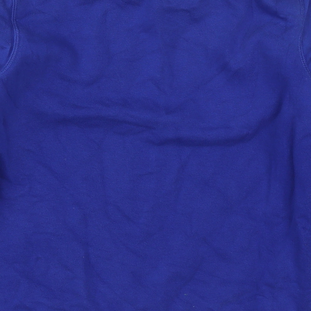 TU Boys Blue  Cotton Pullover Sweatshirt Size 10 Years  Pullover