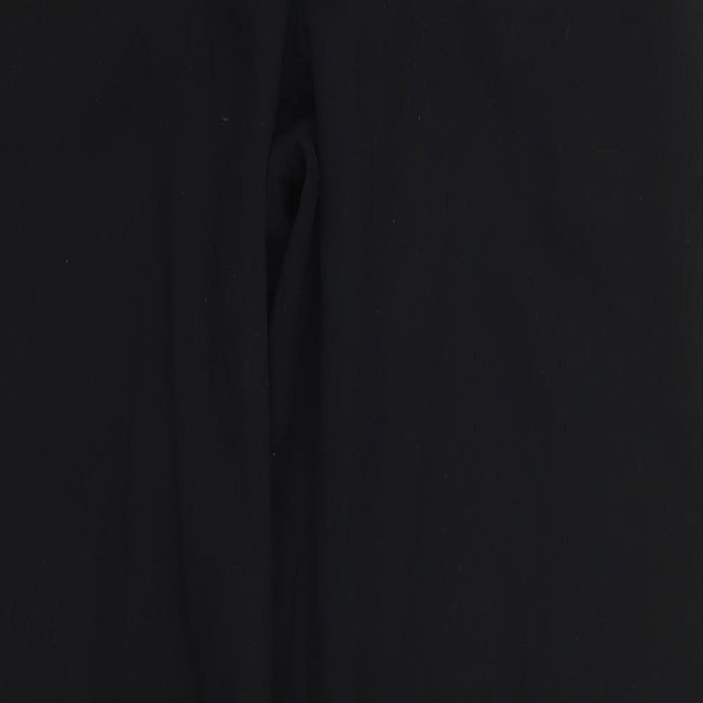 NEXT Womens Black  Polyester Trousers  Size 12 L31 in Regular Hook & Eye