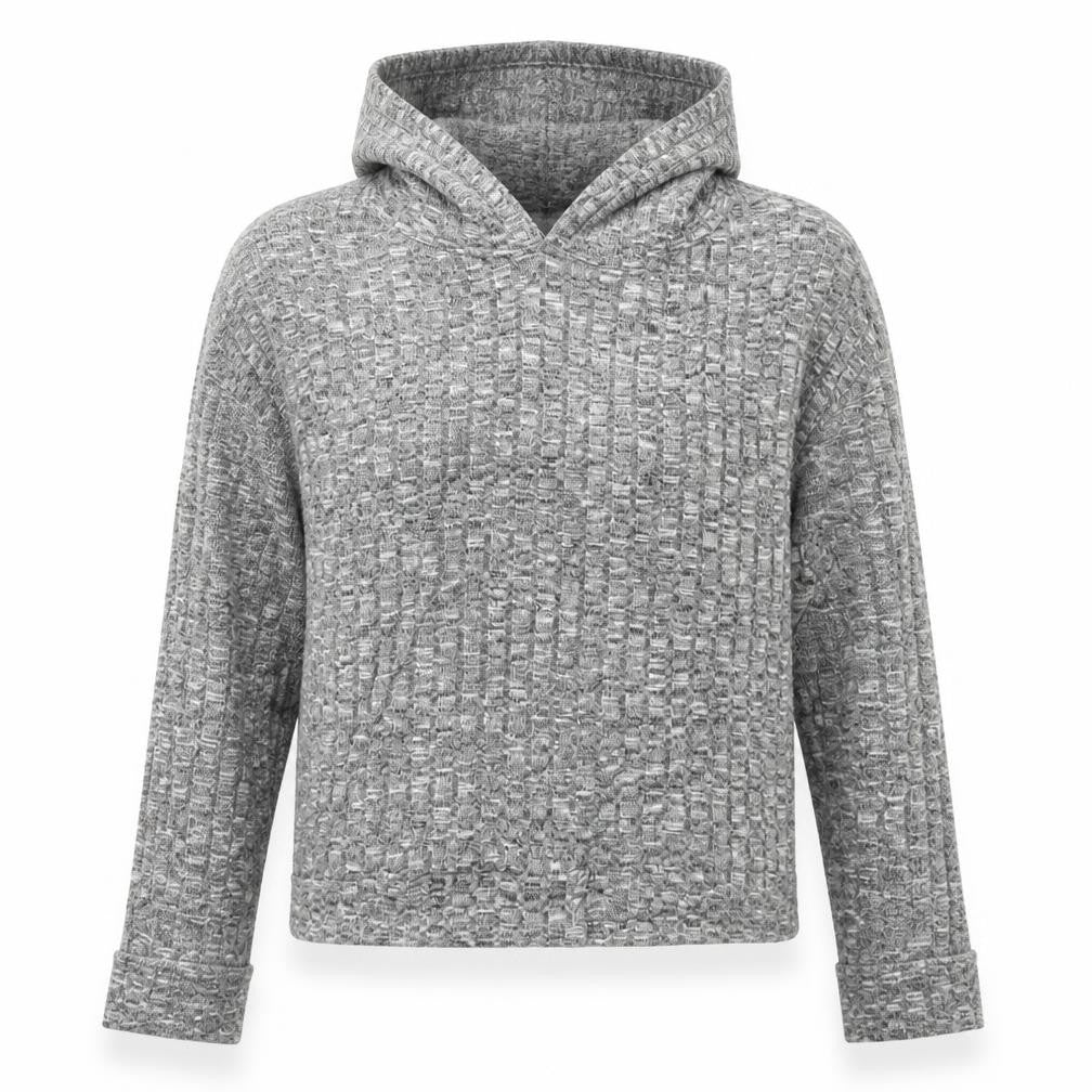 Boohoo Womens Grey  Polyester Pullover Hoodie Size M   - cropped