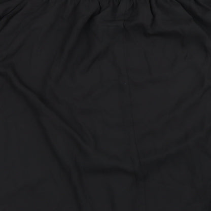 Zanzea Womens Black  Polyester Basic Blouse Size 3XL Off the Shoulder - Bell Sleeve