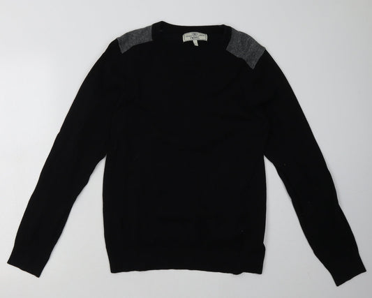 NEXT Mens Black  Cotton Pullover Sweatshirt Size S