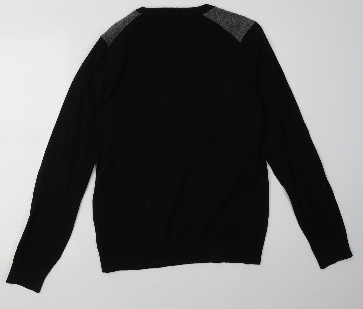 NEXT Mens Black  Cotton Pullover Sweatshirt Size S