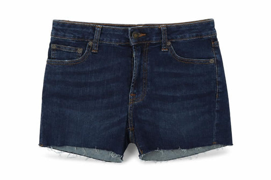 goodthreads Womens Blue  Cotton Bermuda Shorts Size 27 in L4 in Regular Button