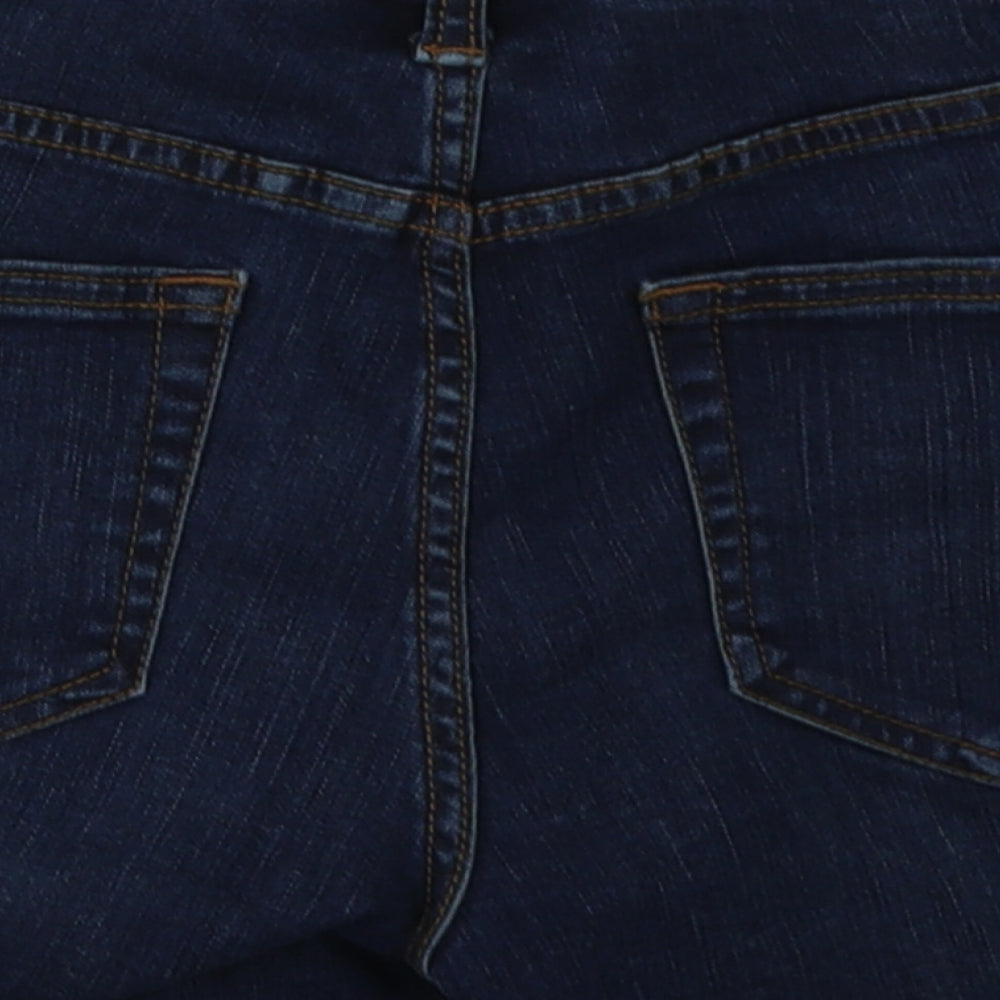 goodthreads Womens Blue  Cotton Bermuda Shorts Size 27 in L4 in Regular Button
