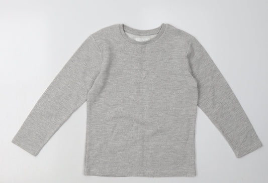 NEXT Boys Grey  Cotton Pullover Sweatshirt Size 8 Years  Pullover