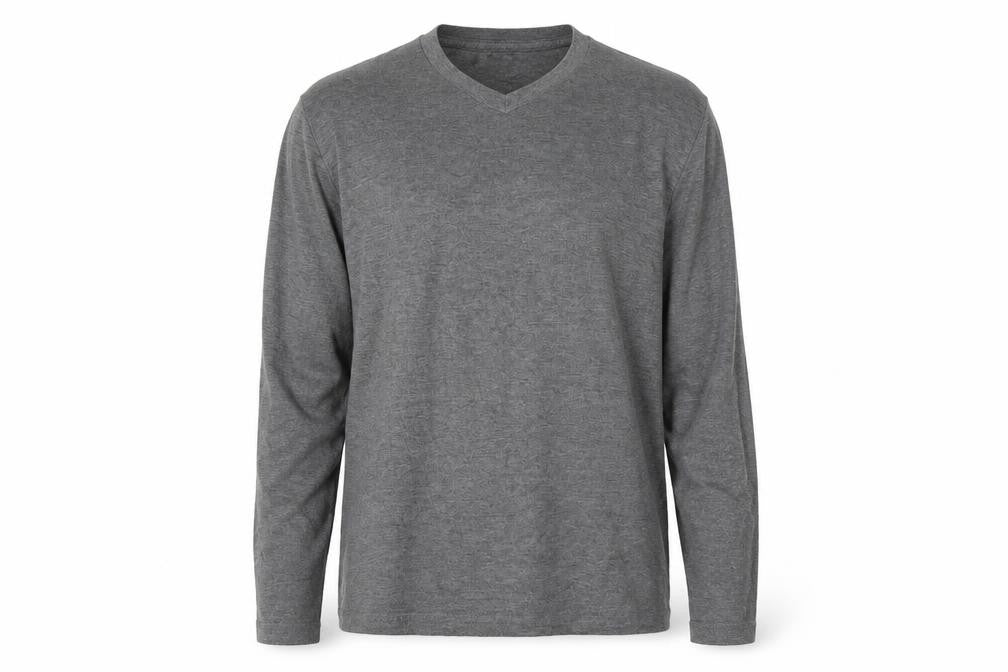 Canvas Mens Grey  Polyester Pullover Sweatshirt Size M