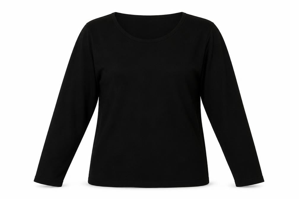 Bonmarché Womens Black Acrylic Pullover Sweatshirt Size S Pullover