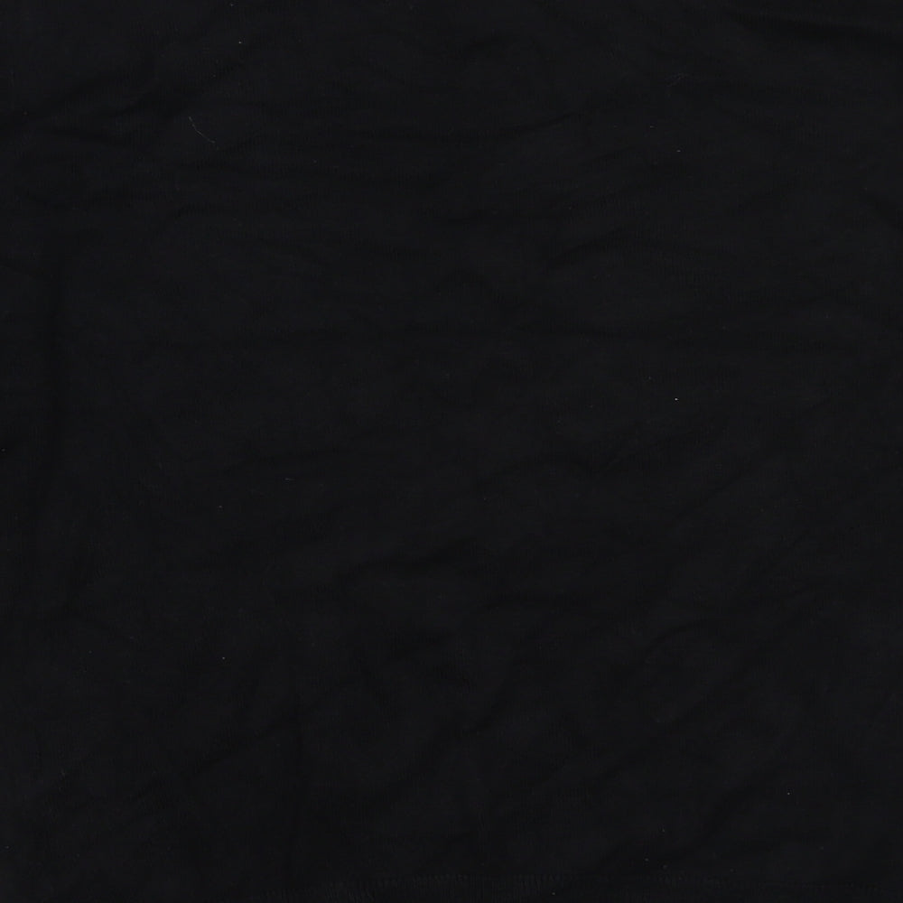 Dorothy Perkins Womens Black Round Neck  Viscose Pullover Jumper Size 14