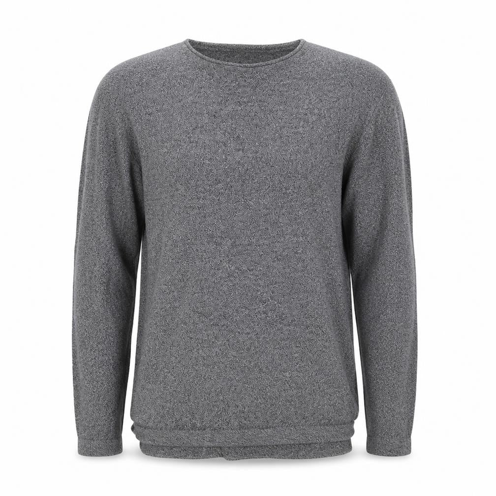Cedarwood State Mens Grey Round Neck Cotton Pullover Jumper Size M