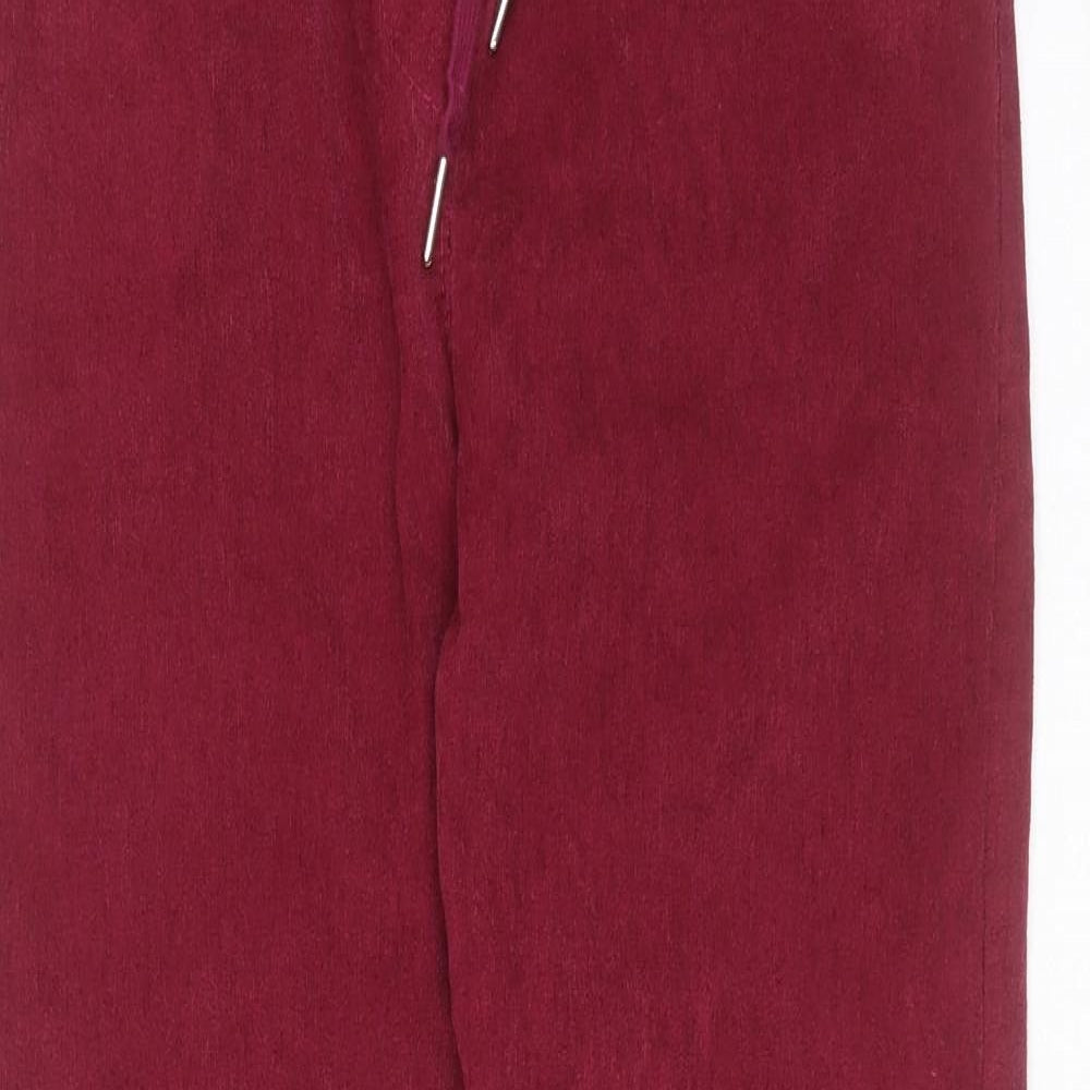 Made in Italy Womens Purple  Viscose Trousers  Size 28 in L28 in Regular