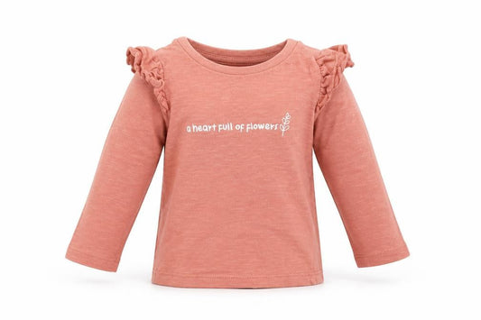 Primark Girls Pink  Cotton Basic T-Shirt Size 6-9 Months Round Neck