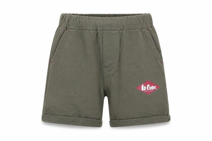 Lee Cooper Boys Green  100% Cotton Sweat Shorts Size 4 Years  Regular