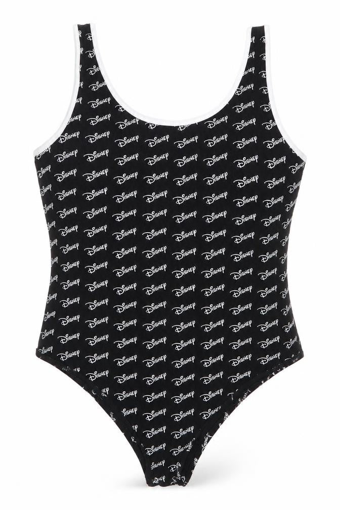 Primark Womens Black  Cotton Bodysuit One-Piece Size M   - Disney